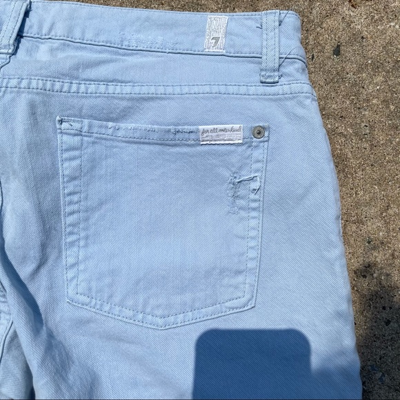 7 For All Mankind The Slim Cigarette Cloud Blue 31 - Picture 7 of 8
